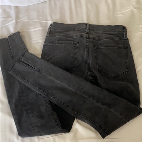 Frame Denim Le Skinny De Jeanne Front Split Jeans - Picture 5 of 8